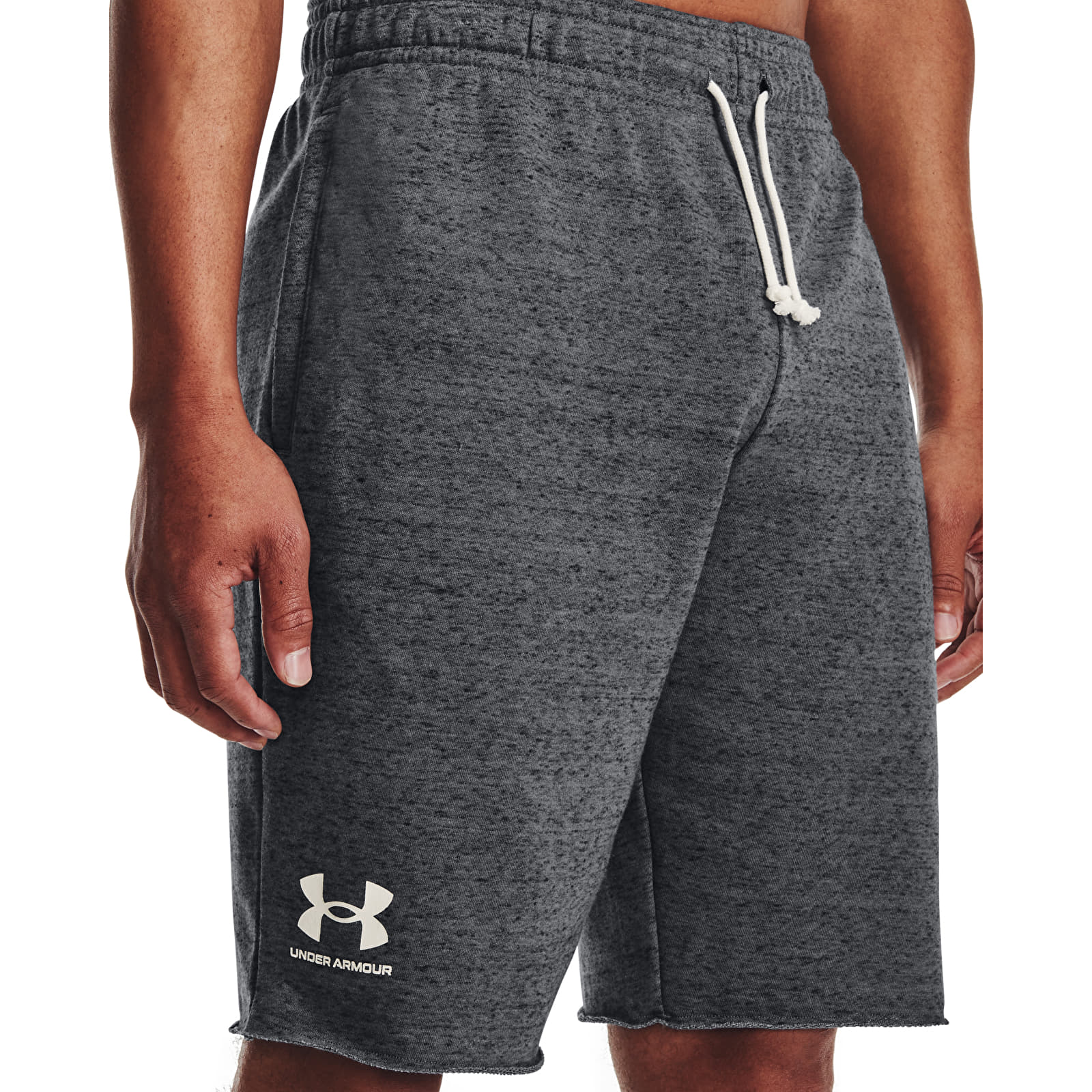 Rövidnadrágok Under Armour Rival Terry Short Pitch Gray Full Heather/ Onyx White