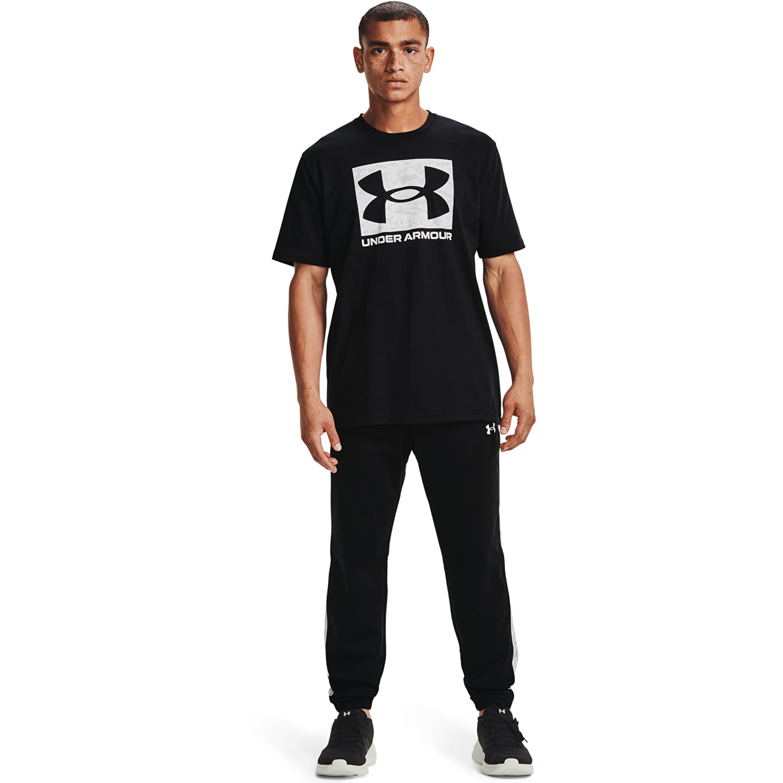 Tričká Under Armour Abc Camo Boxed Logo SS Black/ Black