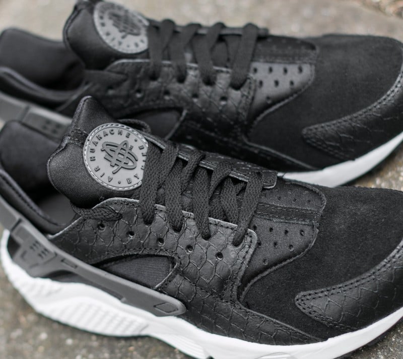 Nike air huarache black/black/vast grey/premium - marble pack 2025
