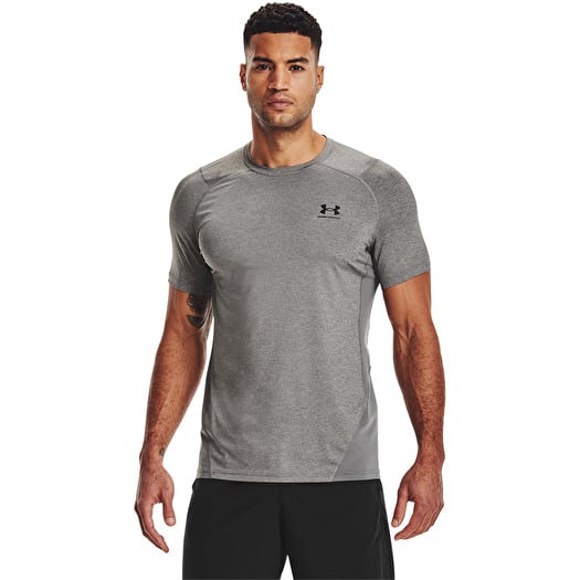 T-shirt Under Armour Hg Armour Fitted SS Tee Carbon Heather/ Black