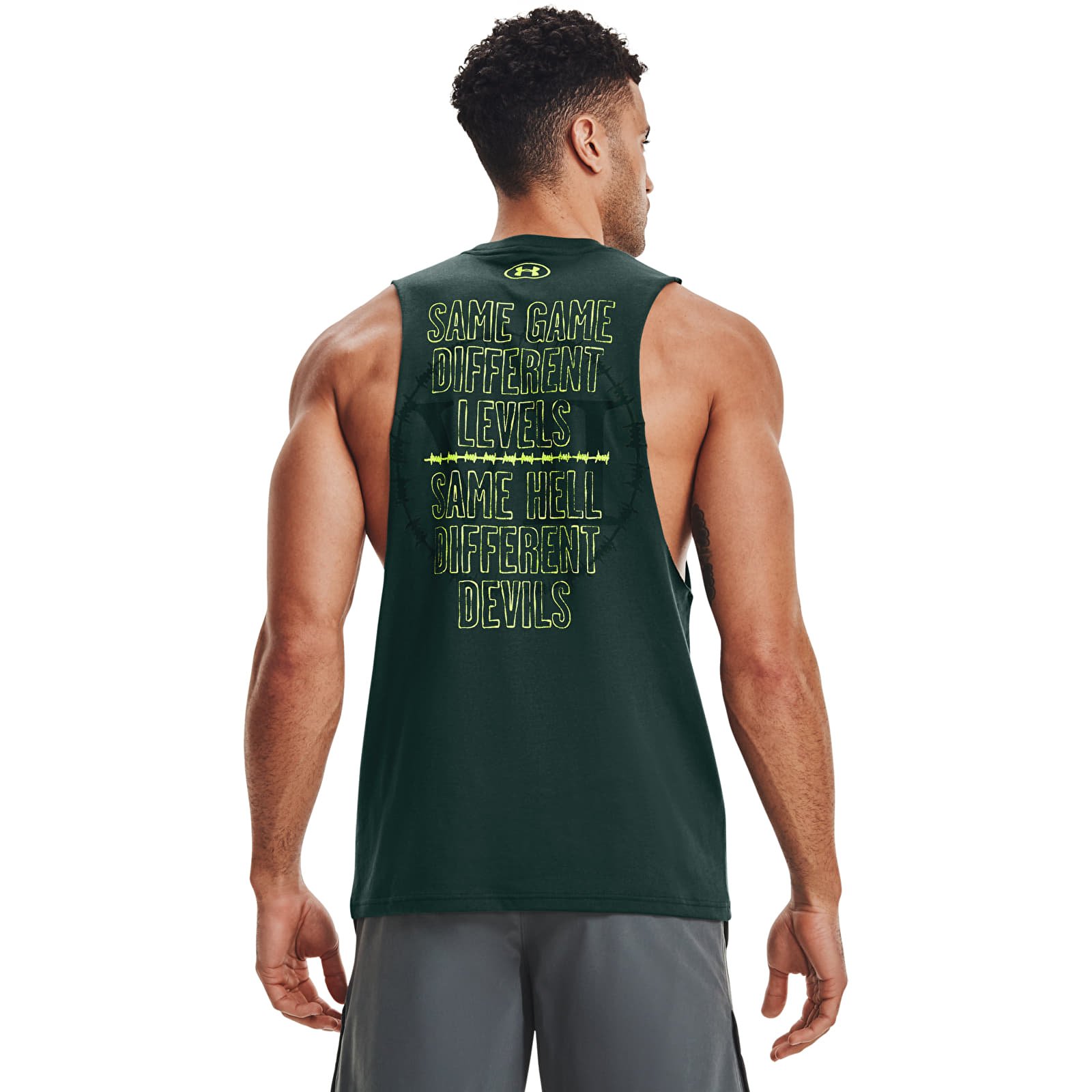 Ujjatlan pólók Under Armour Pjt Rock Same Game Tank Green