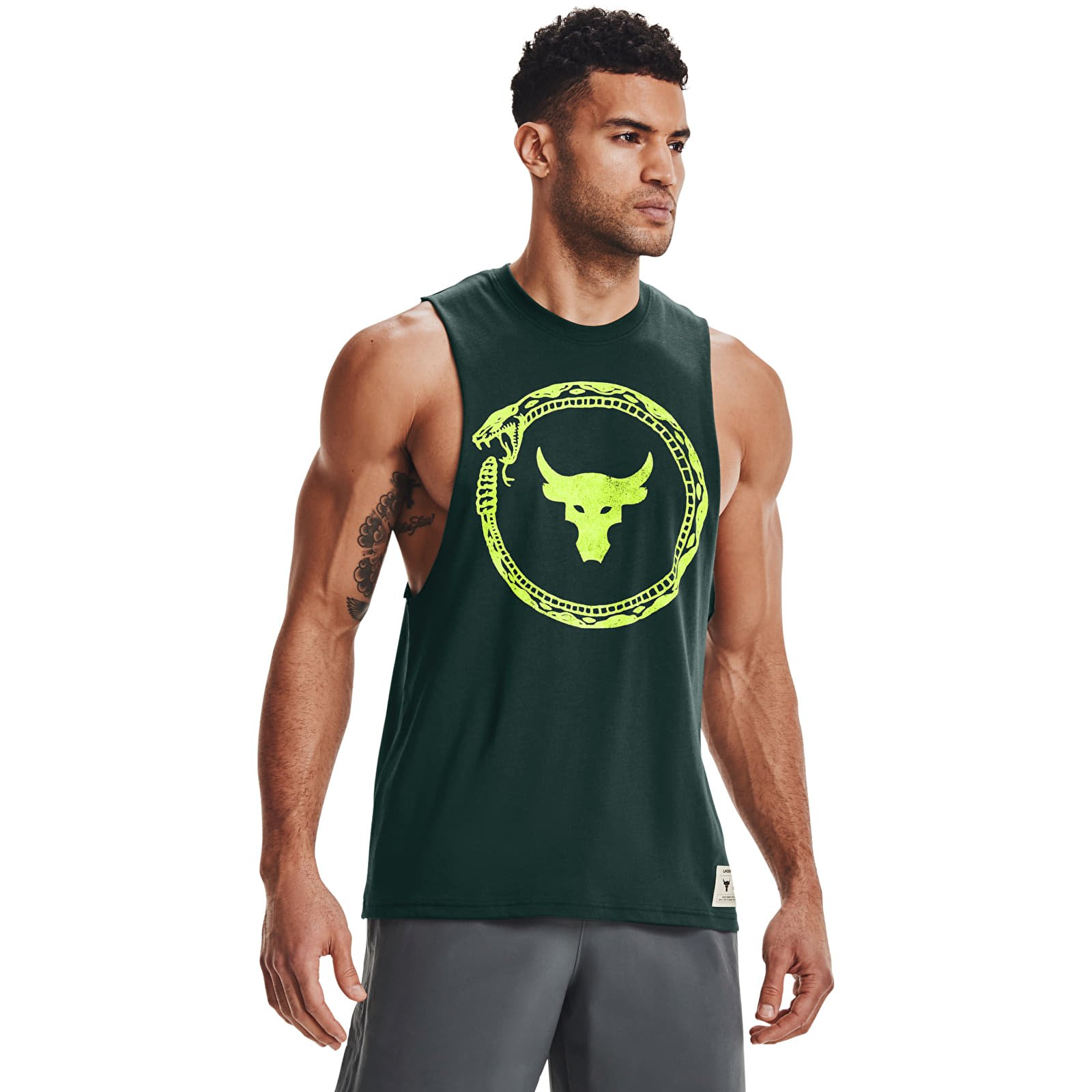 Ujjatlan pólók Under Armour Pjt Rock Same Game Tank Green