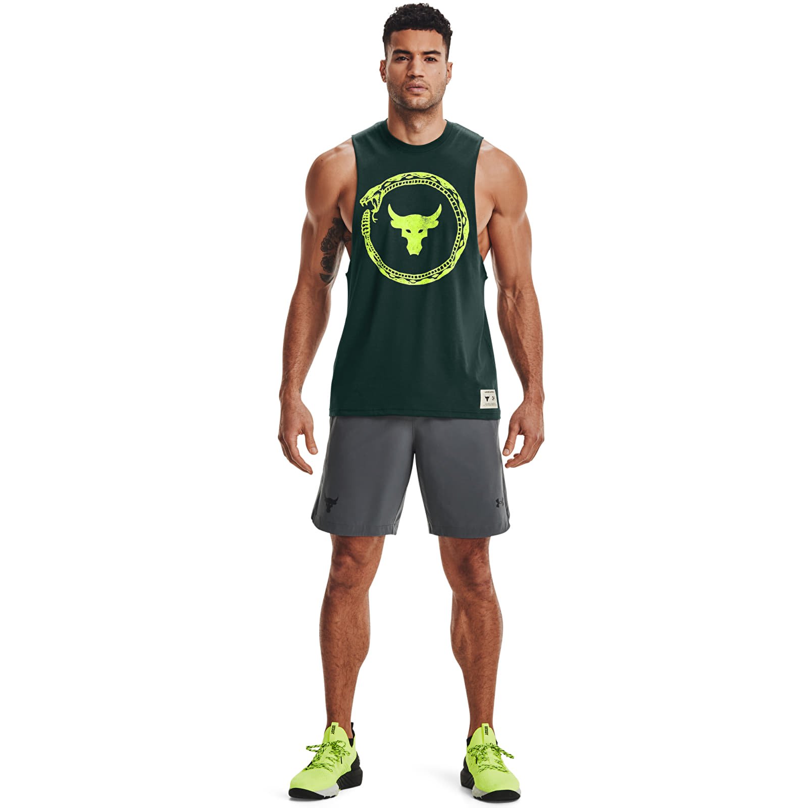 Ujjatlan pólók Under Armour Pjt Rock Same Game Tank Green