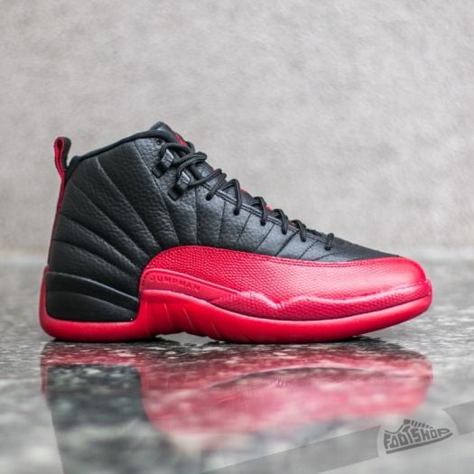 Jordan 12 sales black red