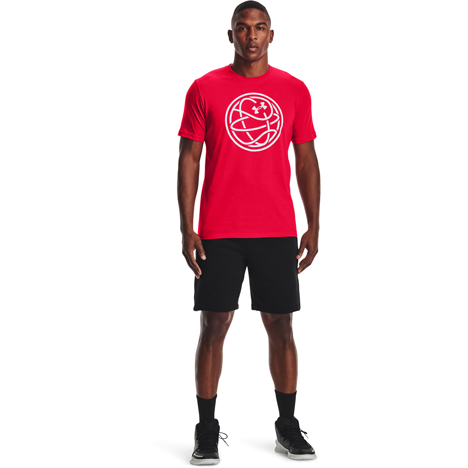 T-shirts Under Armour Hoops Icon Tee Red