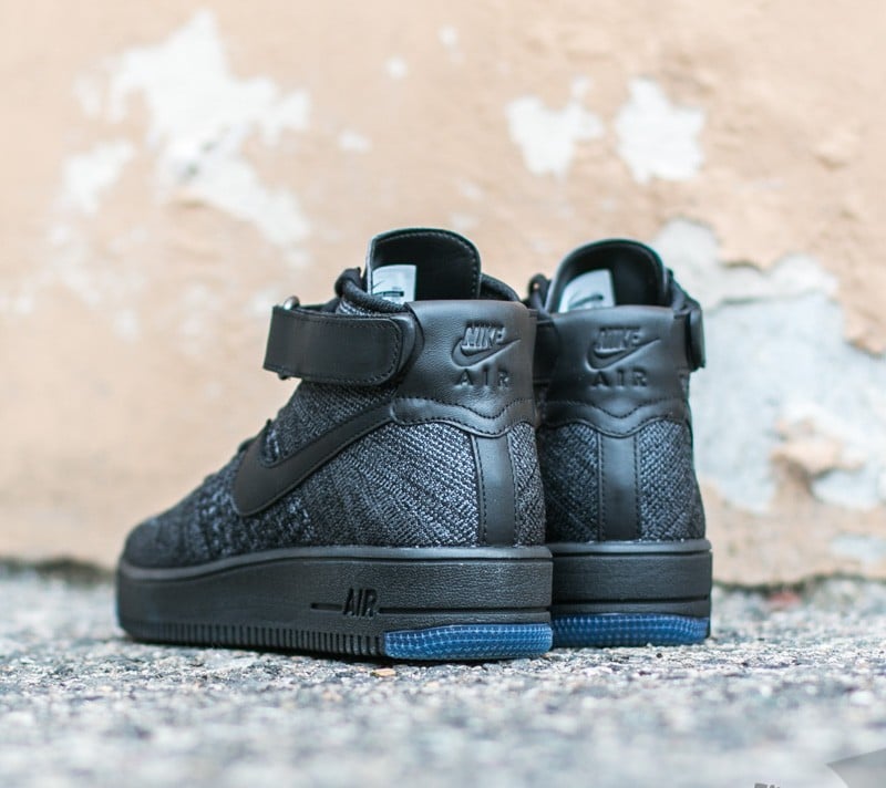 Air force 1 ultra flyknit mid dark grey black top