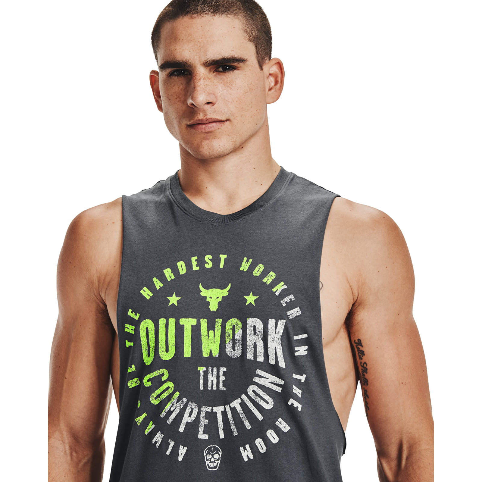 Vestid Under Armour Project Rock Outwork Tank Gray