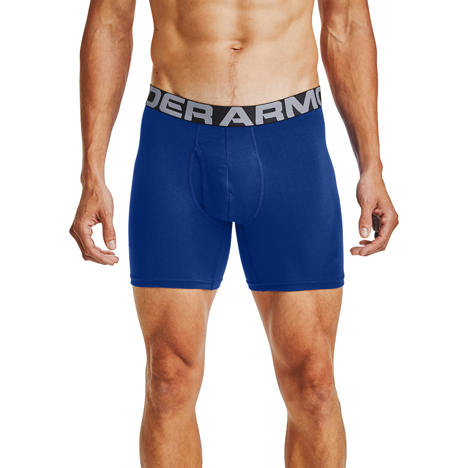Boxer Under Armour Charged Cotton 6In 3 Pack Blue