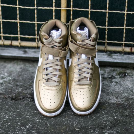 Men\'s shoes Nike Air Retro White | Force Gold/ 1 QS Footshop High Metallic