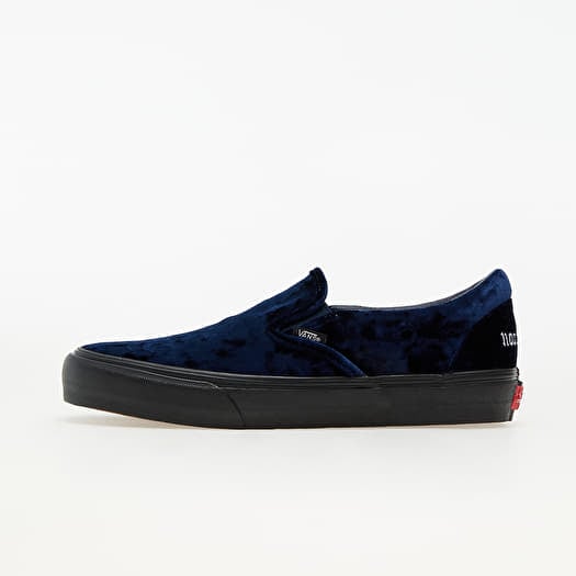 Vans slip on velour hot sale