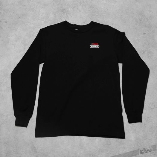 Vans Nintendo Long Sleeve Tee Black Footshop