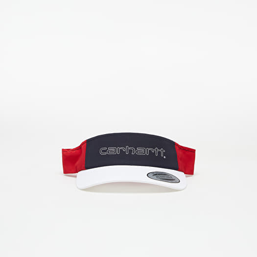 Caps Carhartt WIP Terrace Visor White Dark Navy Cardinal Footshop