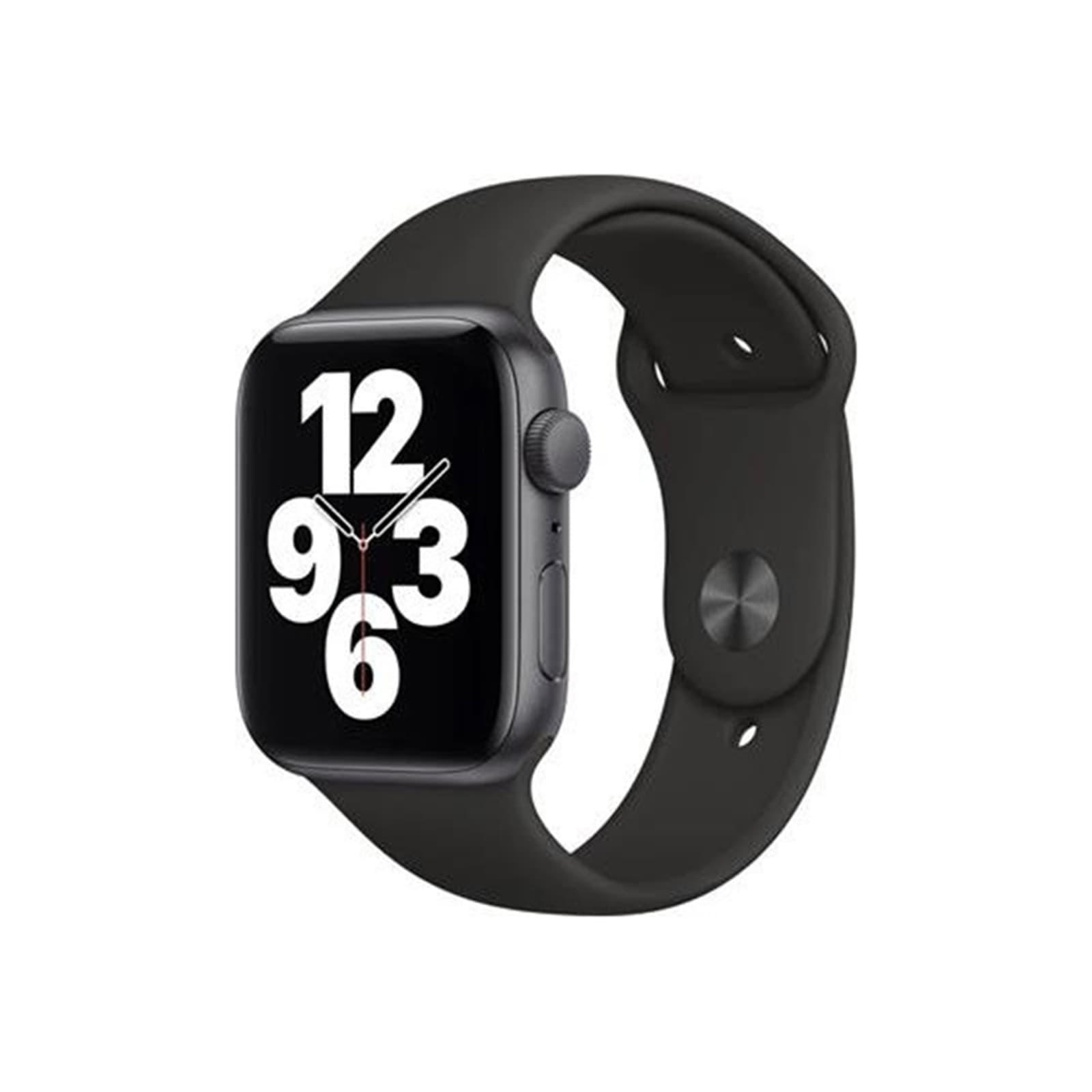Watches Apple Watch Se 44mm Space Gray Aluminium Case With Black Sport Band Black