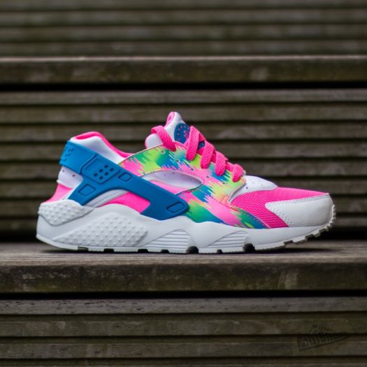 Pink and blue nike huaraches cheap
