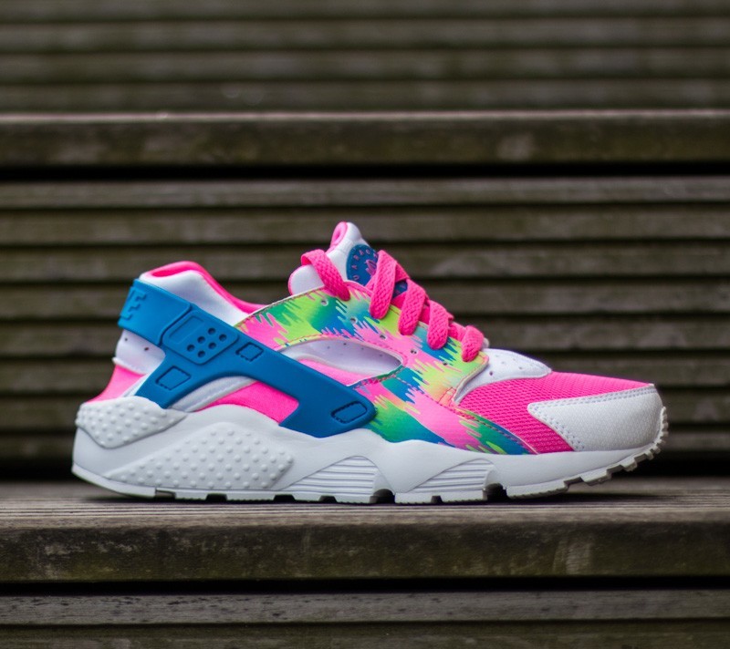 White pink blue clearance huaraches