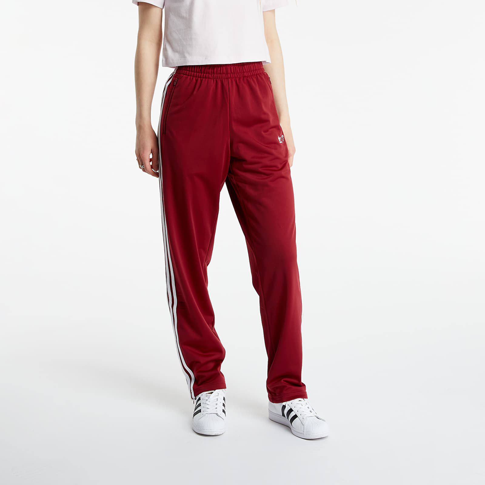 Bukser adidas x Human Made T/ P Firebird Core Burgundy