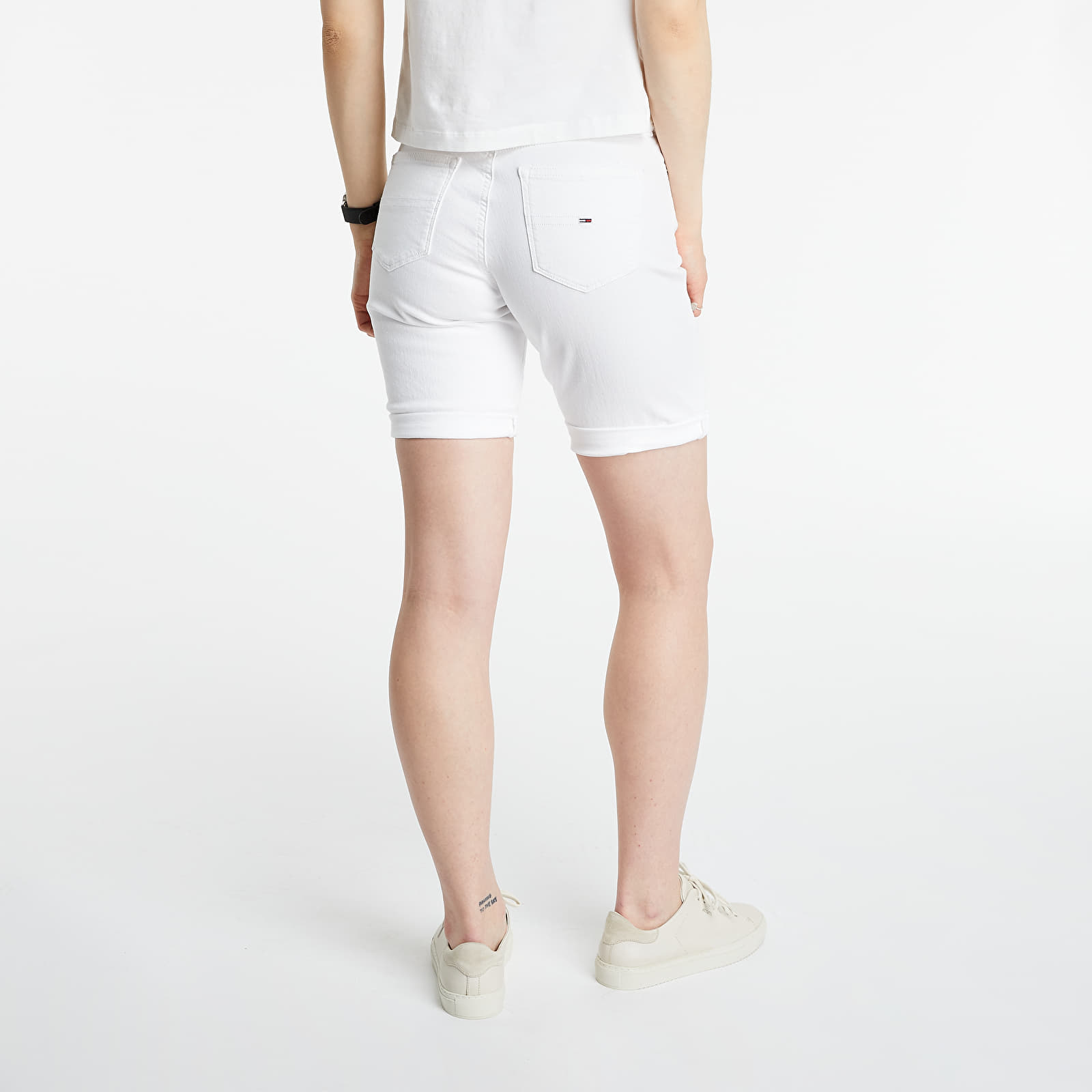 Kraťasy Tommy Jeans Denim Bermuda Short Optic White