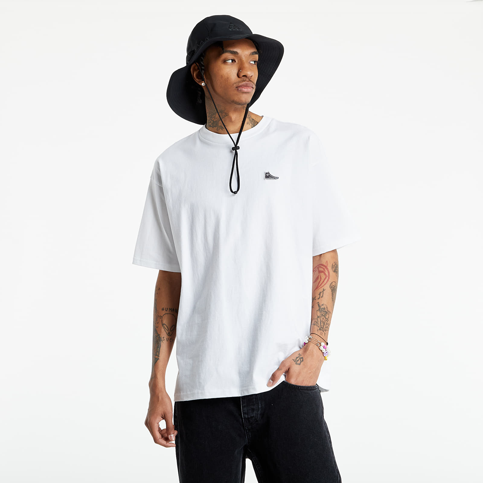 Chuck taylor t shirt silver shop