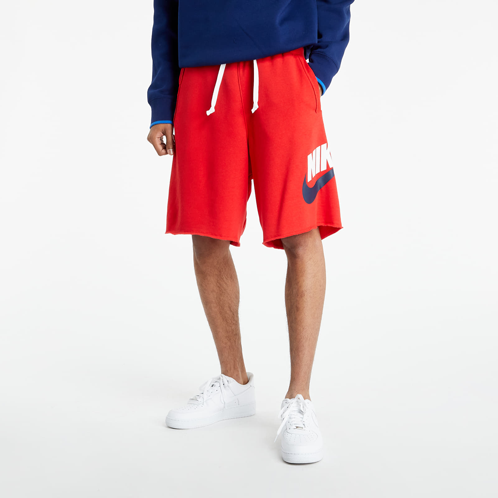 Calções Nike Sportswear SPE Shorts Ft Alumni University Red/ White/ Midnight Navy