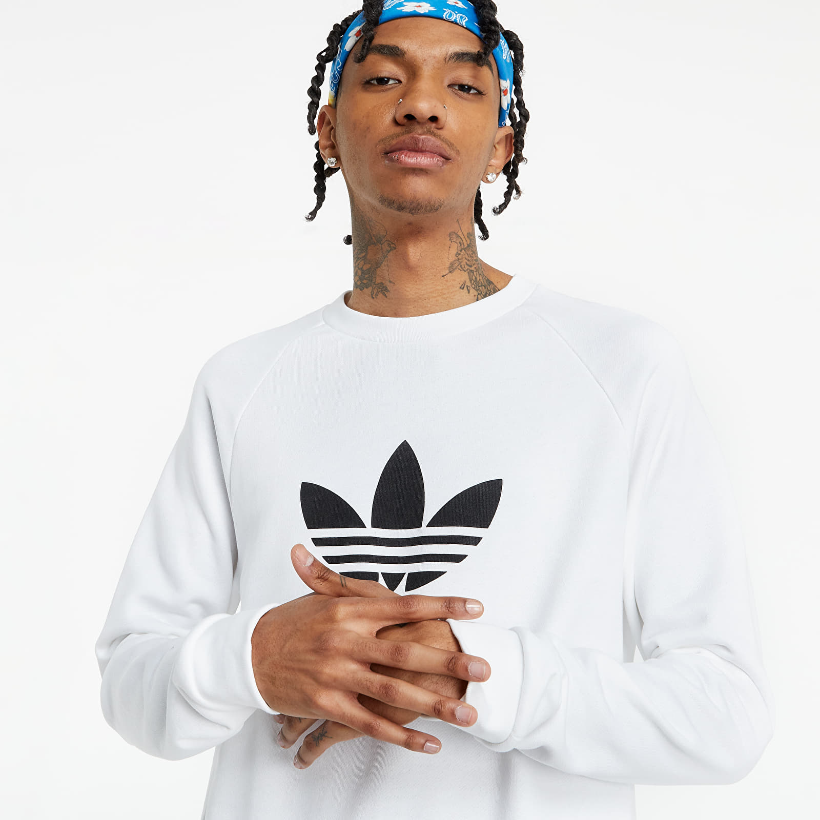 Adidas trefoil crewneck sweatshirt online