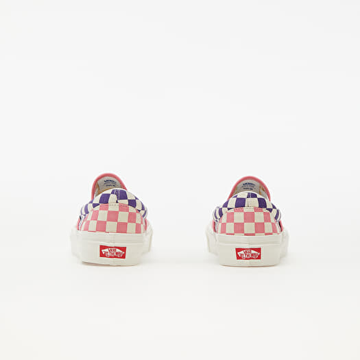 Vans exclusive red and pink checkerboard slip on trainers best sale