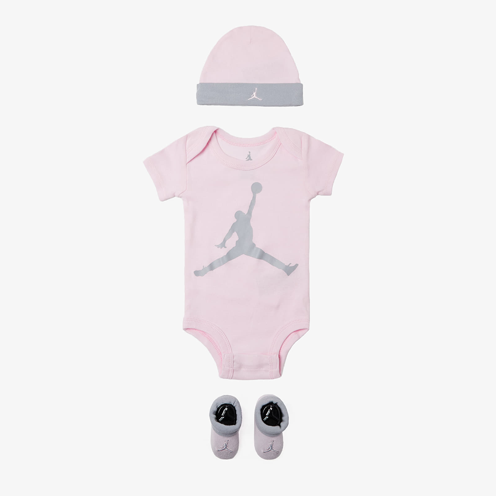 Treningsdresser for barn Jordan Jumpman Hat/Bodysuit/Bootie Set 3Pc (0-18M) Pink