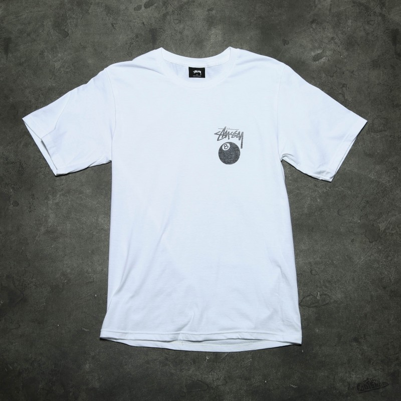 T-Shirts and shirts Stüssy 8 Ball Stamp Tee White (1903837 white