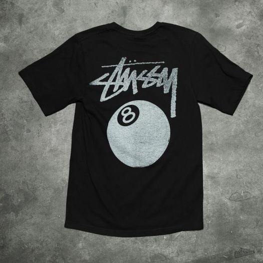 Stussy 8 Ball Stamp Tee Black