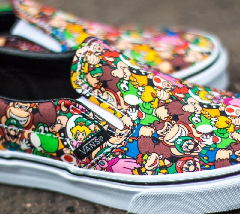 Vans enfant mario hot sale