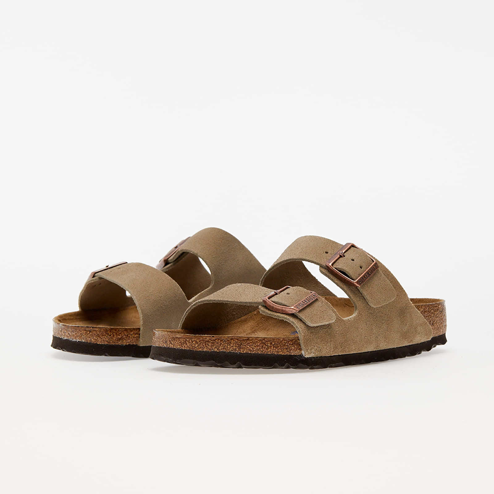 Încălțăminte și sneakerși pentru bărbați Birkenstock Arizona Birko-Floor Soft Taupe