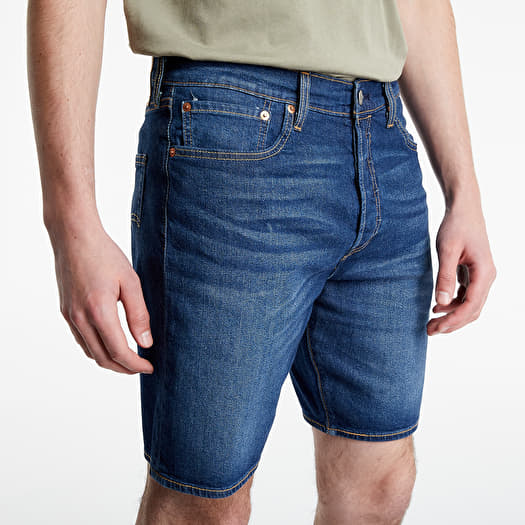 Pantaloncini Levi s 501 Hemmed Short Dark Indigo Worn In Footshop