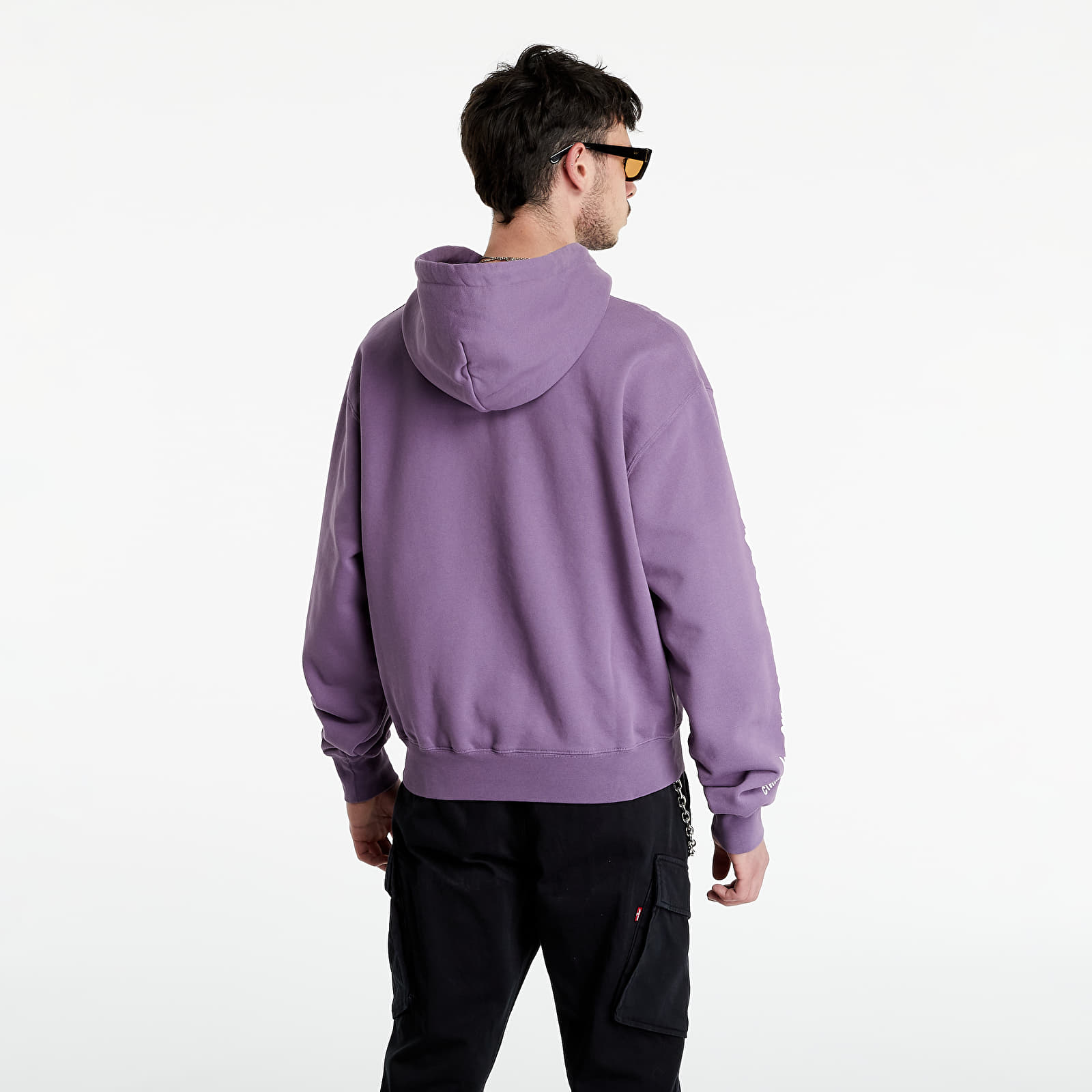 Hoodies and sweatshirts  HERON PRESTON HP Warped Hoodie Purple/ White