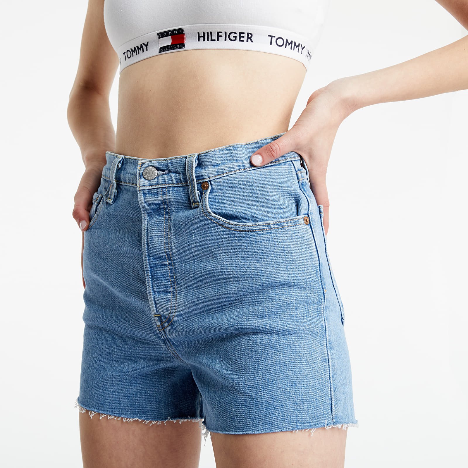 Shorts Levi s Ribcage Short Light Indigo Flat Finish Footshop