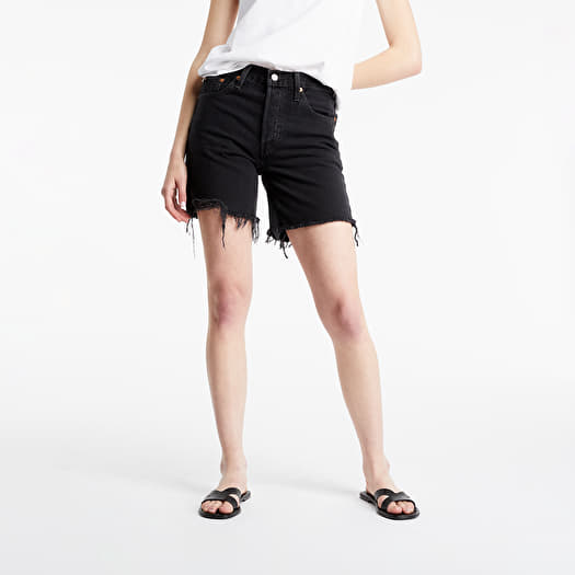 thumbnail image 2 of Levi's Women's 501 Mid-Thigh Shorts – 100% Cotton Denim – 6" Inseam – High Rise 2 of 6