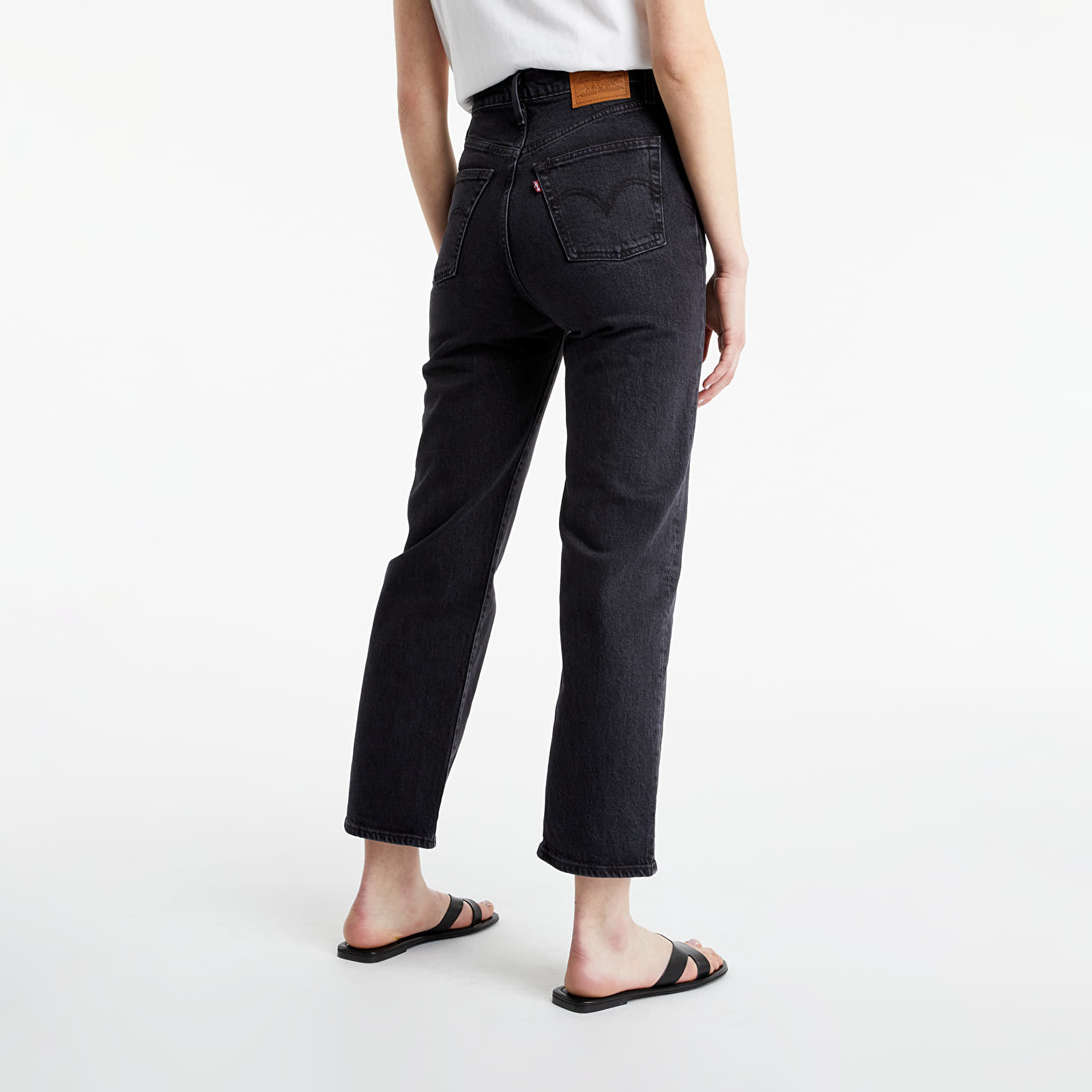 Pants and jeans Levi's® Ribcage Straight Ankle Blacks
