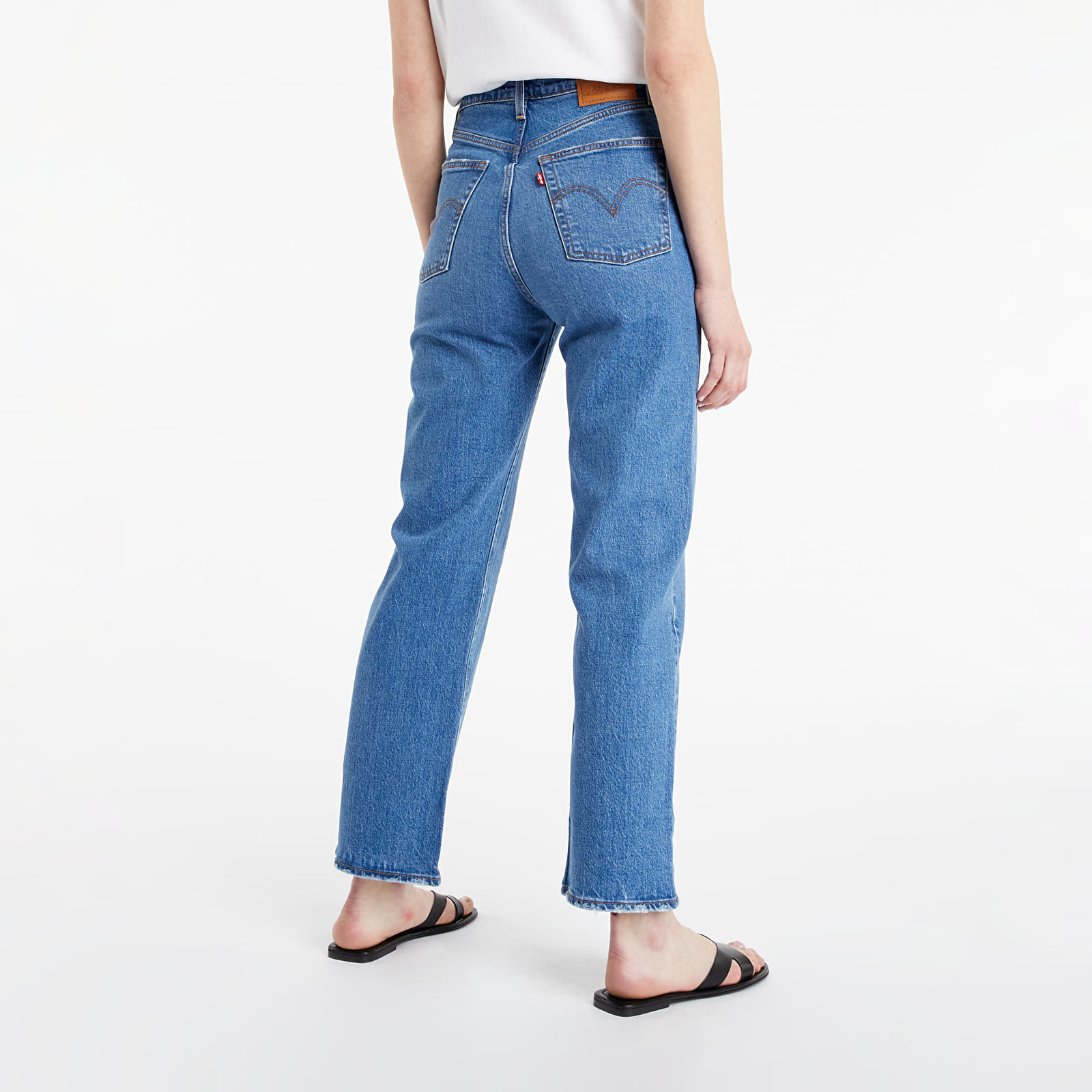 Broeken en spijkerbroeken Levi's® Ribcage Straight Ankle Jeans Light Indigo
