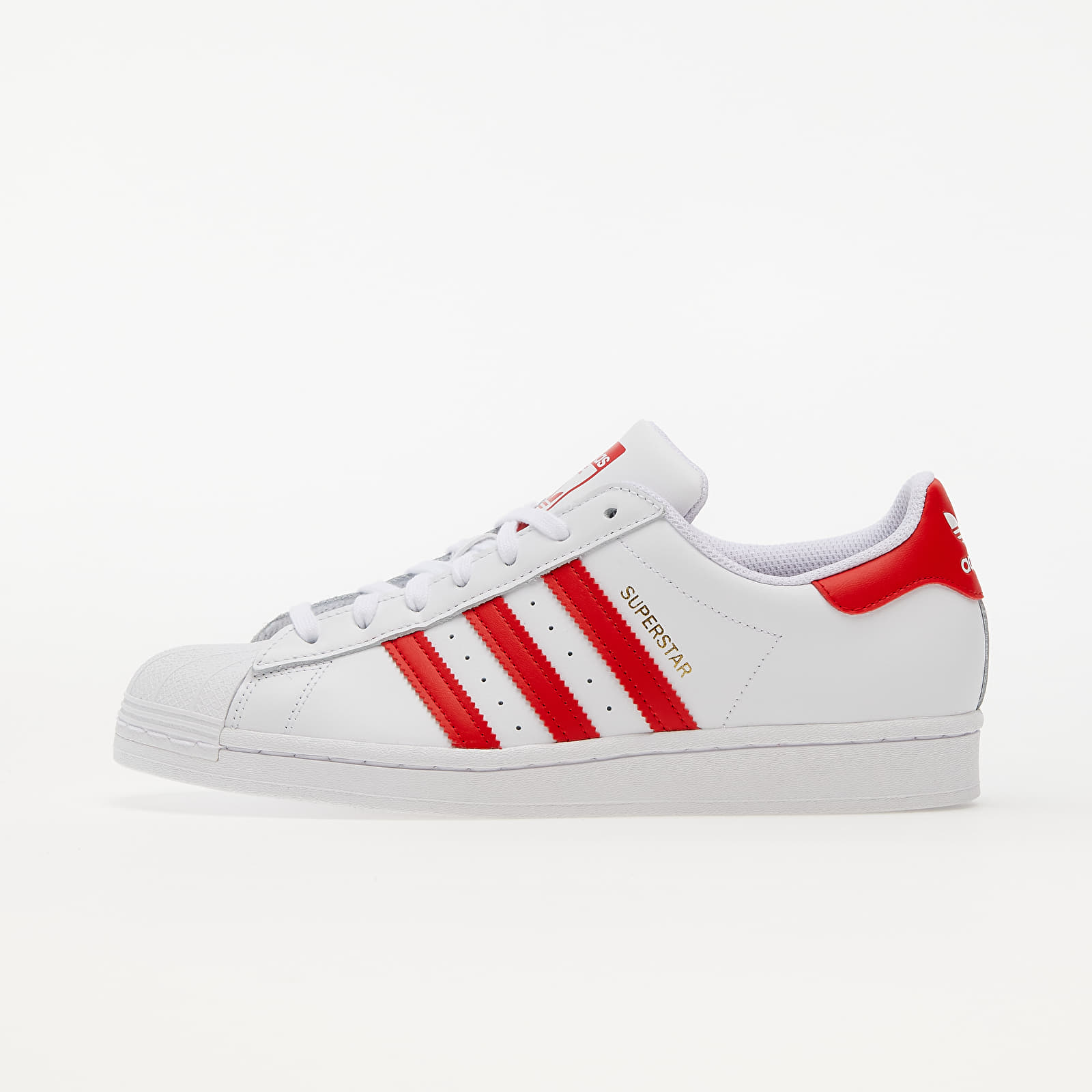 Pánske tenisky a topánky adidas Superstar Ftwr White/ Vivid Red/ Gold Met.