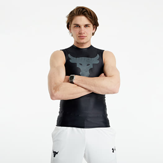 T-shirts Under Armour Project Rock HG Isochill Sleeveless Top Black/ Pitch  Gray
