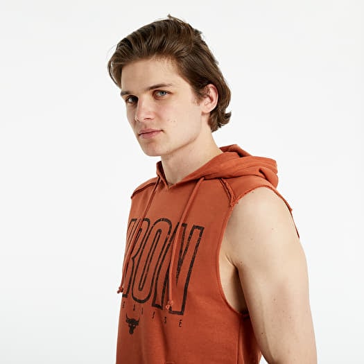 Project rock hotsell sleeveless hoodie black