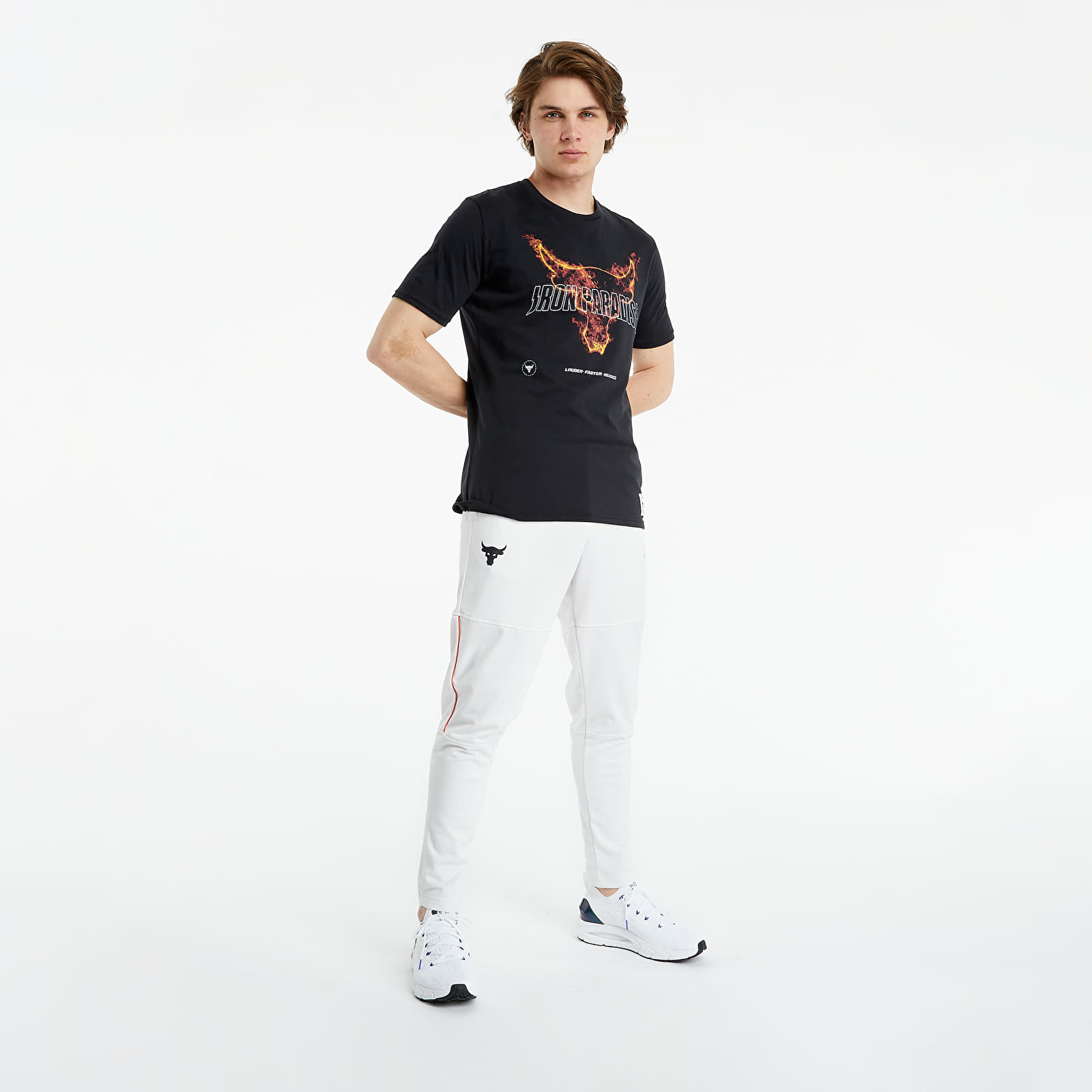 Marškinėliai Under Armour Project Rock Fire Shortsleeve Tee Black/ Black