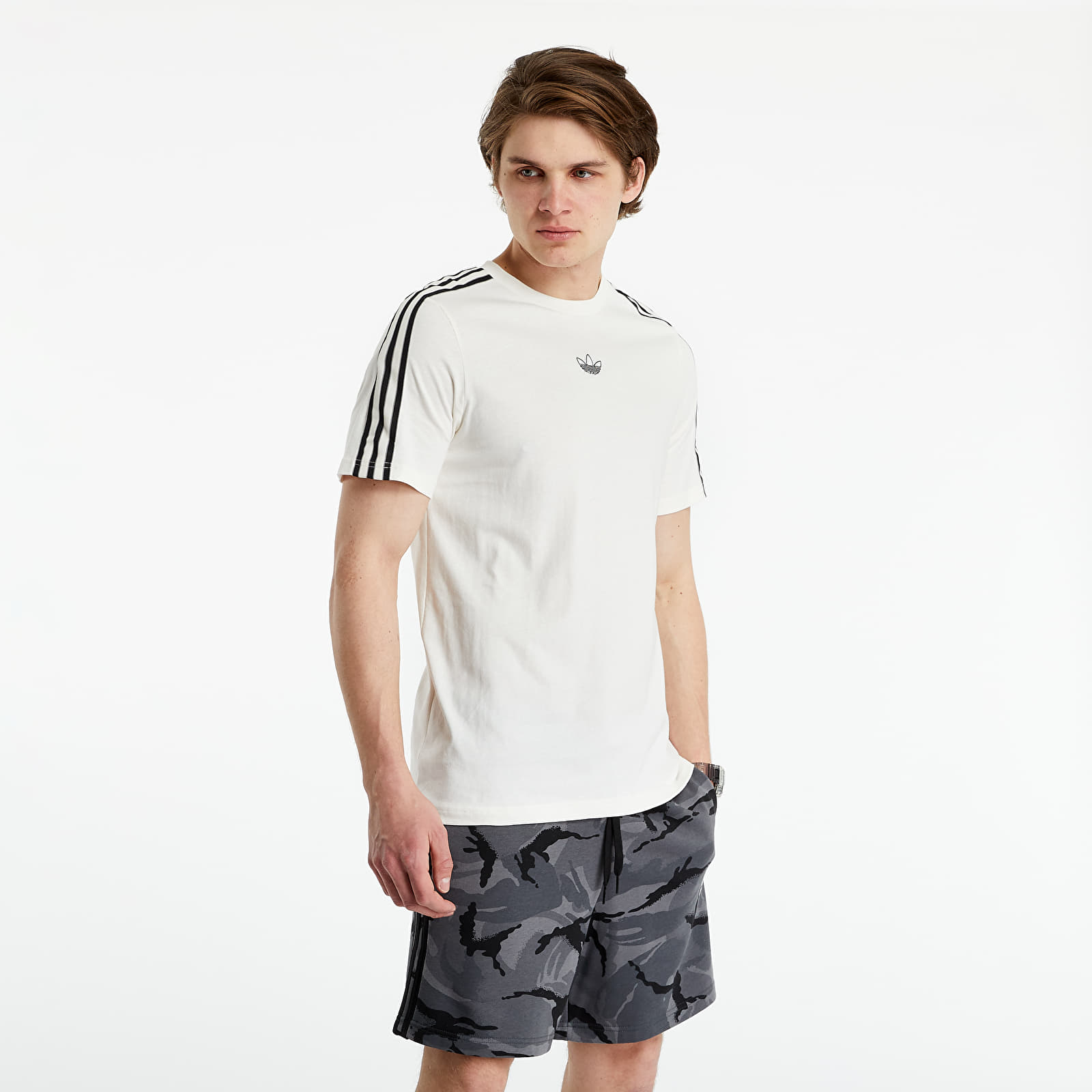 Grey adidas 2025 3 stripe shirt
