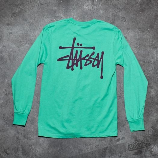 stussy green long sleeve
