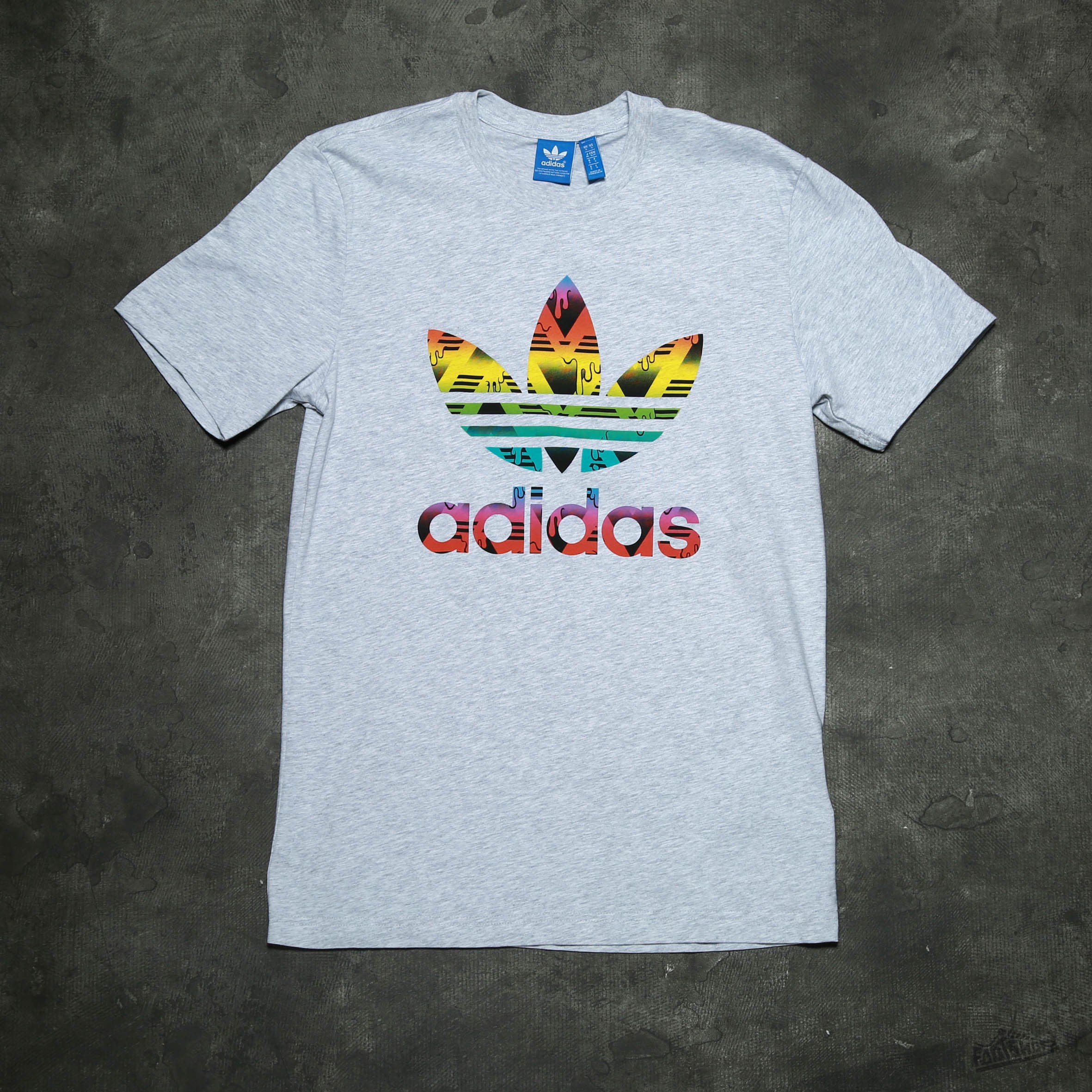 T-Shirts und Hemden adidas Originals Trefoil Tee Light Grey