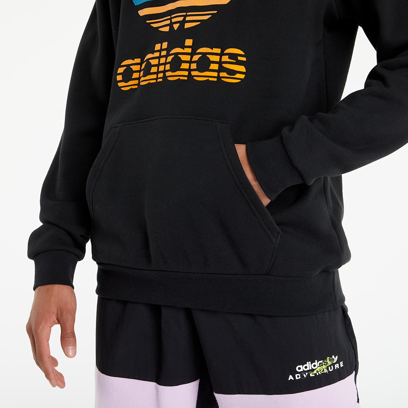 Hanorace adidas Originals Trefoil Ombré Hoodie Black