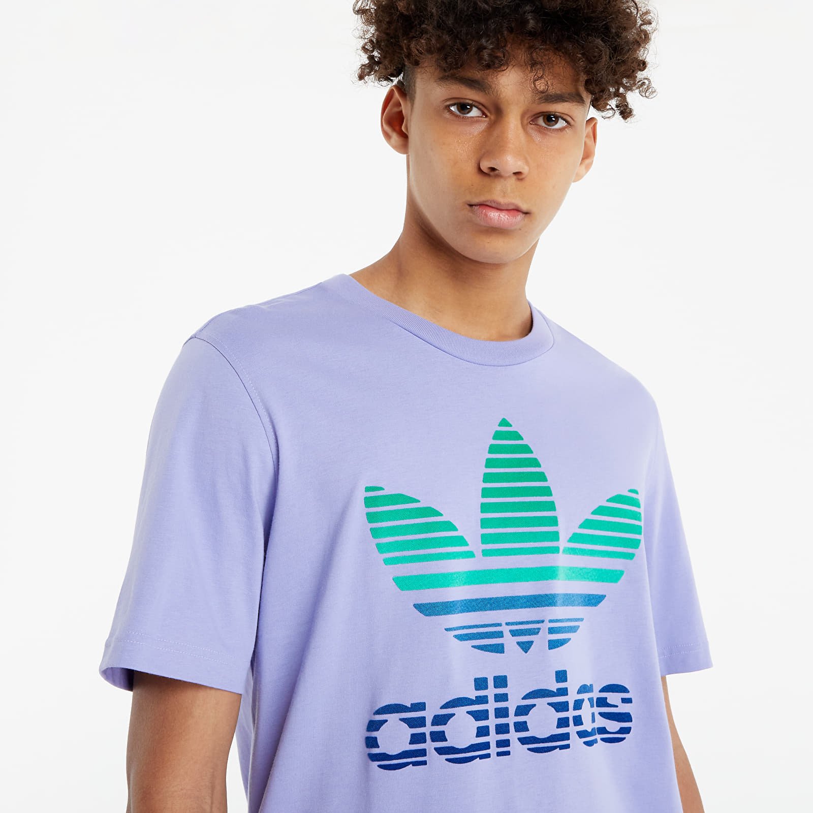 Marškinėliai adidas Originals Trefoil Ombré Tee Light Purple