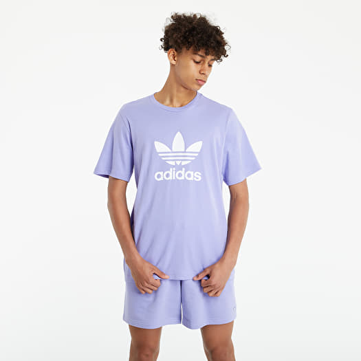 T-shirts adidas Originals Adicolor Classics Trefoil Tee Light Purple/ White  | Footshop