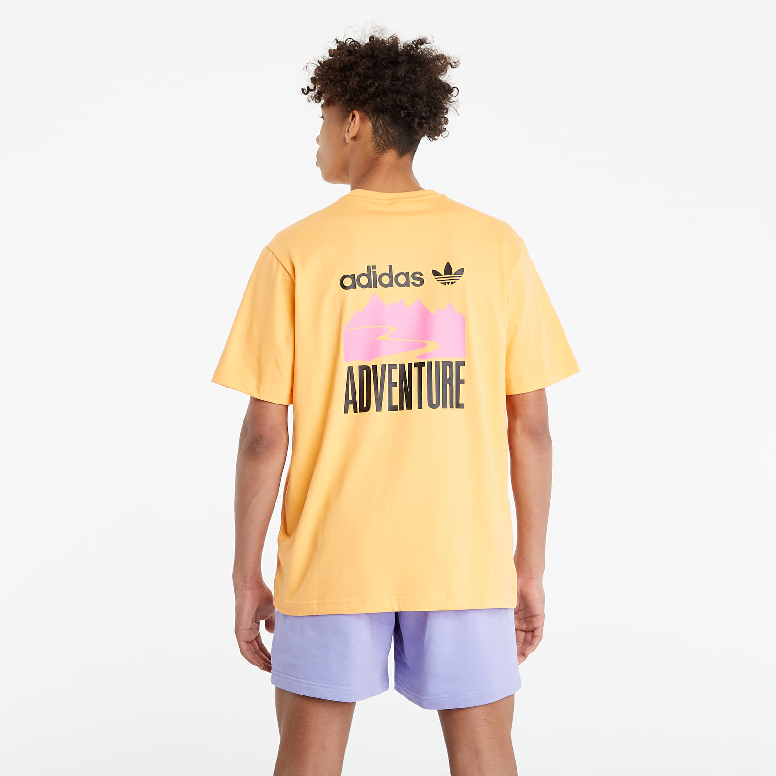 T-Shirts adidas Originals Adventure Mountain Back Print Tee Hazy Orange