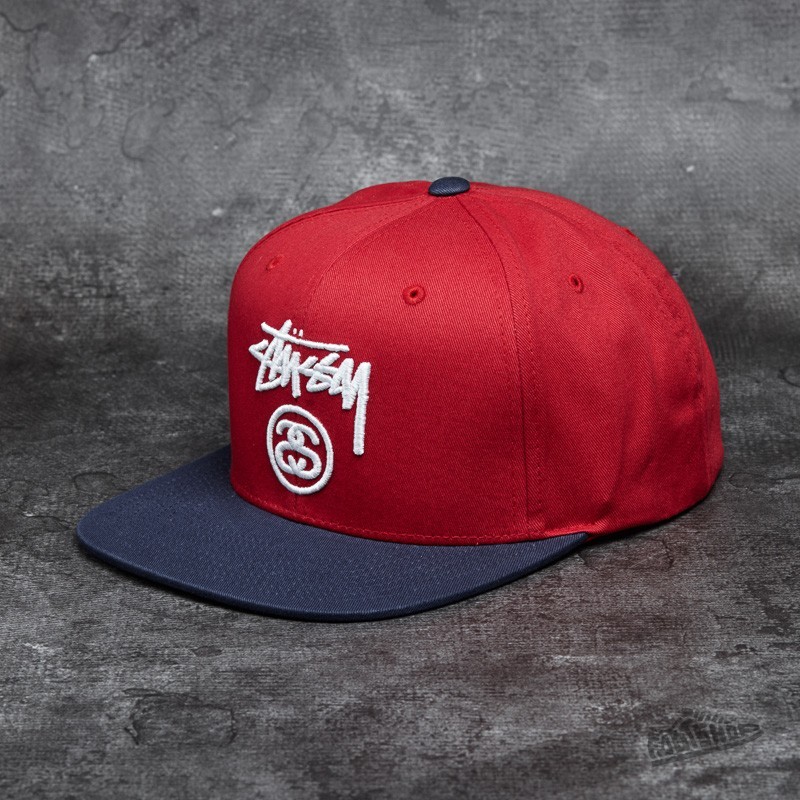Stüssy Stock Lock SP16 Cap Red