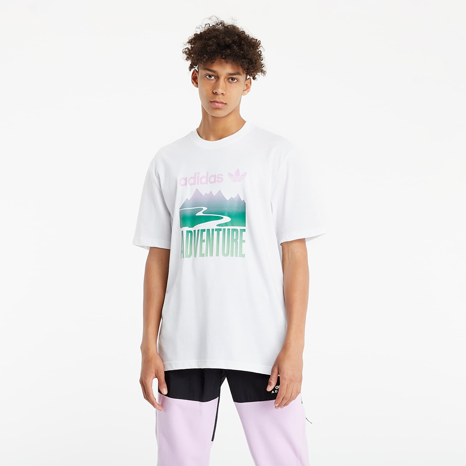 T-shirts adidas Originals Adventure Mountain Logo Tee White