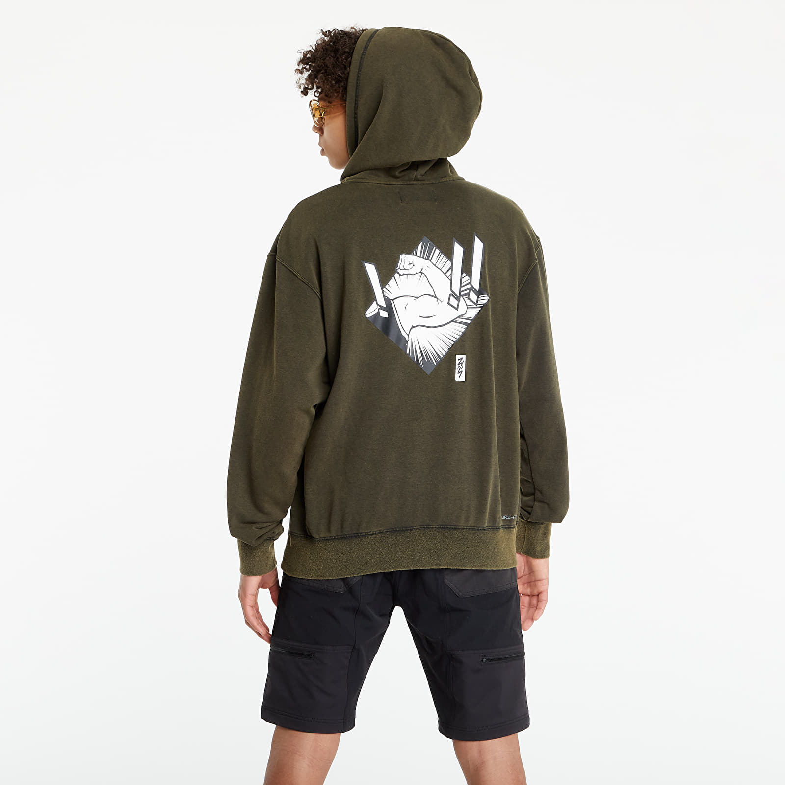Hættetrøjer og sweatshirts Jordan Zion Dri-Fit Perf Fleece Hoodie Black/ White